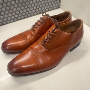 Florsheim Dress Shoes Mens 11 D Brown Leather Midtown Oxford Classy Wedding